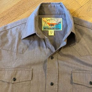 Western Aloha cowboy pearl snap western shirt size XS, 19” chest